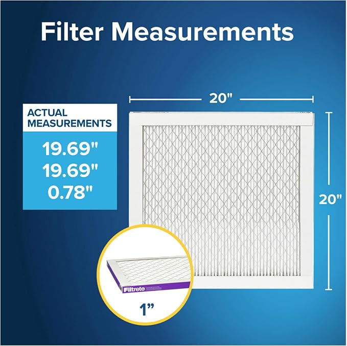 20x20x1 AC Furnace Air Filter, MERV 12, MPR 1500, CERTIFIED asthma & allergy friendly, alternate product view 2