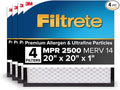 20x20x1 AC Furnace Air Filter, MERV 14, MPR 2500, High Performance Premium Allergen, Ultrafine Particles, product image