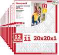 20x20x1 MERV 11 Allergen Reducer 11000 Electrostatic Pleated HVAC AC Furnace Air Filter (12-Pack) | Replacement