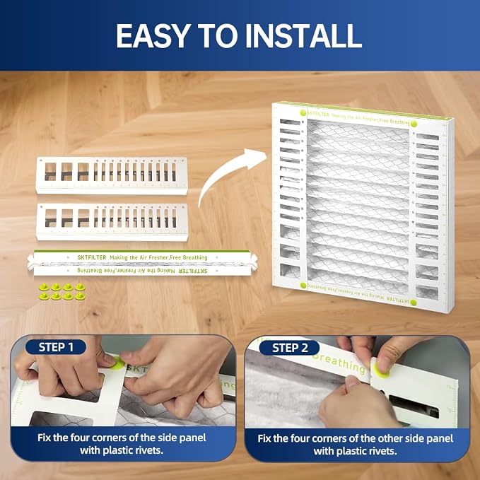 20X20X2 Air Filter AC Furnace MERV 13 Comparable with MPR 1900 FPR 10 HVAC Air Condition cabin Vent Fan, alternate view 2