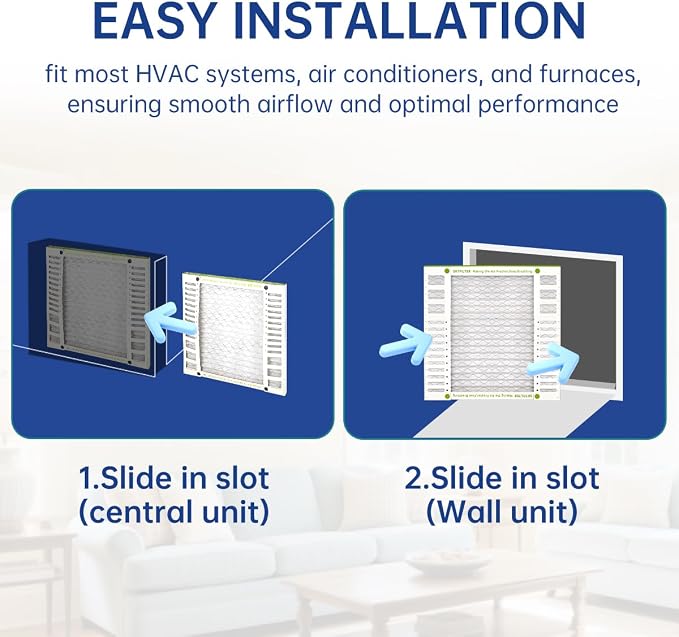 20X20X2 Air Filter AC Furnace MERV 13 Comparable with MPR 1900 FPR 10 HVAC Air Condition cabin Vent Fan, alternate view 3