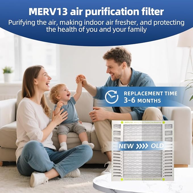 20X20X2 Air Filter AC Furnace MERV 13 Comparable with MPR 1900 FPR 10 HVAC Air Condition cabin Vent Fan, alternate view 5