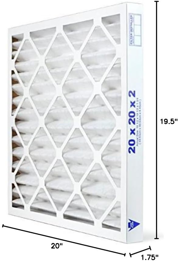 20x20x2 Air Filter MERV 11 Pleated HVAC AC Furnace Air Filter, Allergy 6-Pack, Made in the USA, alternate product view 9