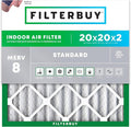 20x20x2 Air Filter MERV 8 Essential Dust & Allergy Defense (1-Pack), Electrostatic Pleated HVAC AC Furnace