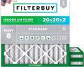 20x20x2 Air Filter MERV 8 Essential Dust & Allergy Defense (3-Pack), Electrostatic Pleated HVAC AC Furnace
