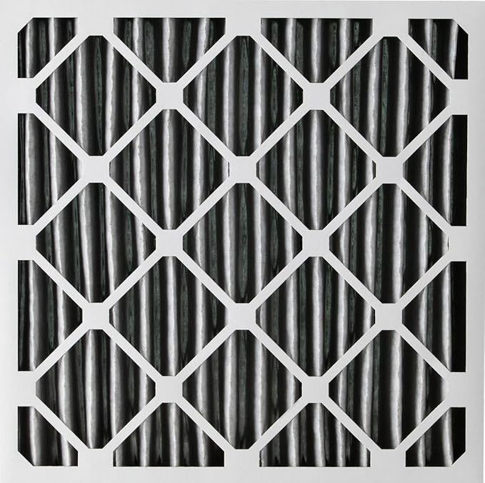 20x20x4 (Actual Size: 19 1/2 x 19 1/2 x 3 5/8) Pleated Air Filter MERV 12 Plus Carbon 2 Pack, alternate product view 4