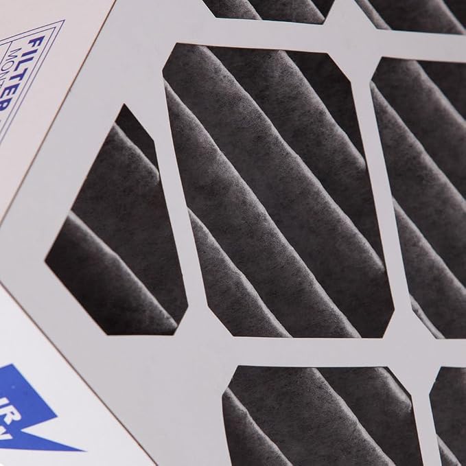 20x20x4 (Actual Size: 19 1/2 x 19 1/2 x 3 5/8) Pleated Air Filter MERV 12 Plus Carbon 2 Pack, alternate product view 6