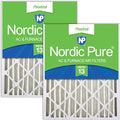 20x20x4 (Actual Size: 19 1/2 x 19 1/2 x 3 5/8) Pleated MERV 13 Air Filters 2 Pack, product image