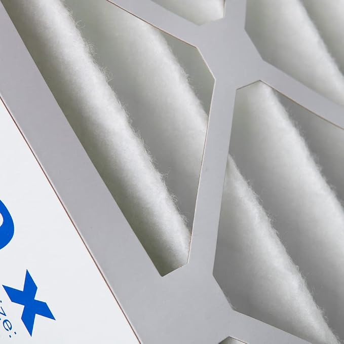 20x20x4 (Actual Size: 19 1/2 x 19 1/2 x 3 5/8) Pleated MERV 13 Air Filters 2 Pack, alternate product view 6