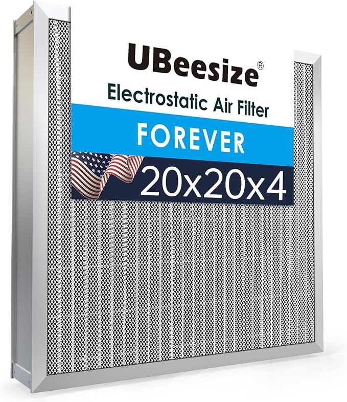 20x20x4 Reusable Electrostatic Air Filter HVAC AC Furnace Filter,Washable, Lasts a Lifetime,Permanent Air Filter,Breathe