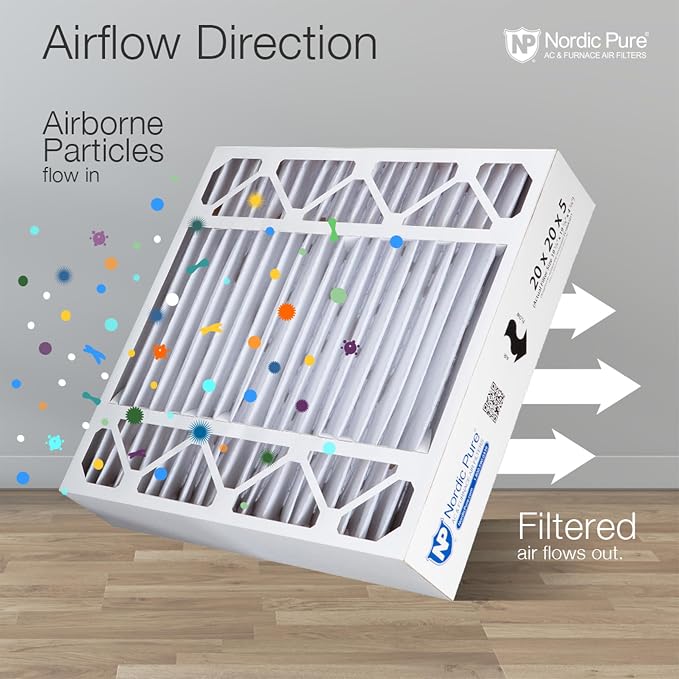 20x20x5 (19_5/8 x 19_7/8 x 4_3/8) /Lennox Replacement MERV 12 Air Filters 2 Pack, alternate product view 8
