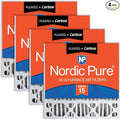 20x20x5 (Actual Size: 19 5/8 x 19 7/8 x 4 3/8) Replacement Furnace Filters MERV 15 Plus Carbon 4 Pack, product
