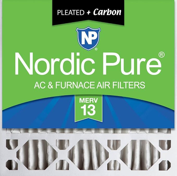 20x20x5 (Actual Size: 19 5/8 x 19 7/8 x 4 3/8) Replacement Furnace Filters MERV 13 Plus Carbon 1 Pack