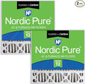 20x20x5 (Actual Size: 19 5/8 x 19 7/8 x 4 3/8) Replacement Furnace Filters MERV 13 Plus Carbon 2 Pack