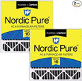20x20x5 (Actual Size: 19 5/8 x 19 7/8 x 4 3/8) Replacement Furnace Filters MERV 10 Plus Carbon 2 Pack