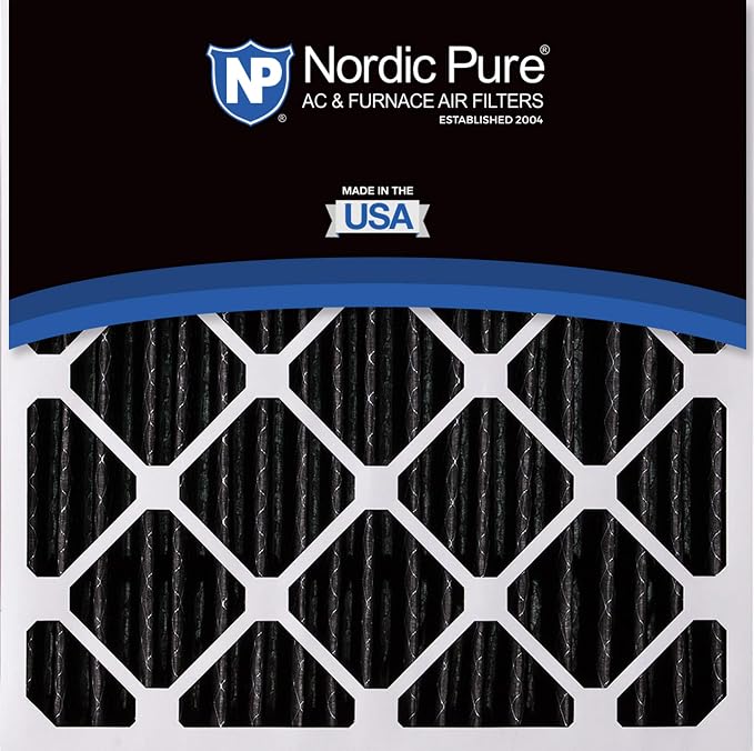 20x20x5 (Actual Size: 19 5/8 x 19 7/8 x 4 3/8) Replacement Furnace Filters MERV 10 Plus Carbon 2 Pack, alternate