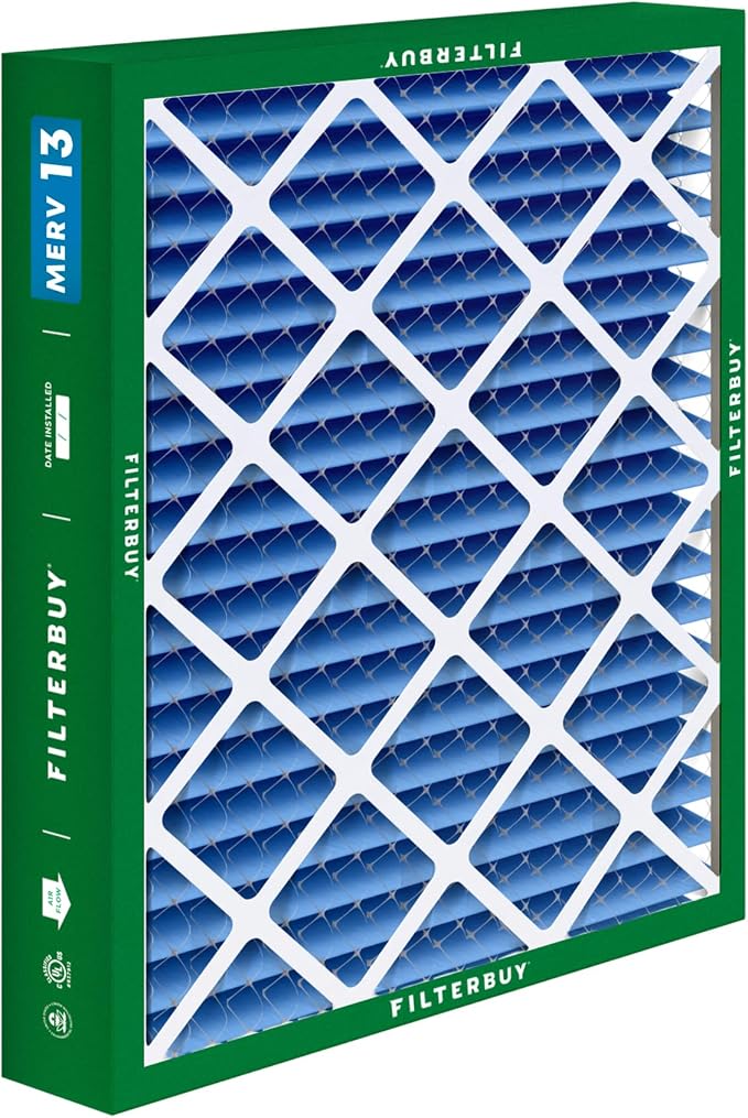 20x20x5 Air Filter MERV 13 Optimal Smoke & Allergy Defense (1-Pack), Pleated HVAC AC Furnace Filters for, alternate view 9