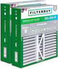 20x20x5 Air Filter MERV 8 Essential Dust & Allergy Defense (2-Pack), Pleated HVAC AC Furnace Filters for