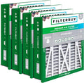 20x20x5 Air Filter MERV 8 Essential Dust & Allergy Defense (4-Pack), Electrostatic Pleated HVAC AC Furnace Filters for