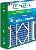 20x21x5 Air Filter MERV 13 Optimal Smoke & Allergy Defense (1-Pack), Electrostatic Pleated HVAC AC Furnace
