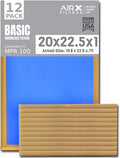 20x22.5x1 Air Filter Comparable to MPR 100 Basic Economy Furnace Filters, 12 Pack of Non Pleated Fiberglass Filter For Dust