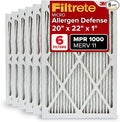20x22x1 AC Furnace Air Filter, MERV 11, MPR 1000, Micro Allergen Defense, product image