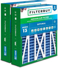 20x23x5 Air Filter MERV 13 Optimal Smoke & Allergy Defense (2-Pack), Pleated HVAC AC Furnace Filters for Bryant, Carrier
