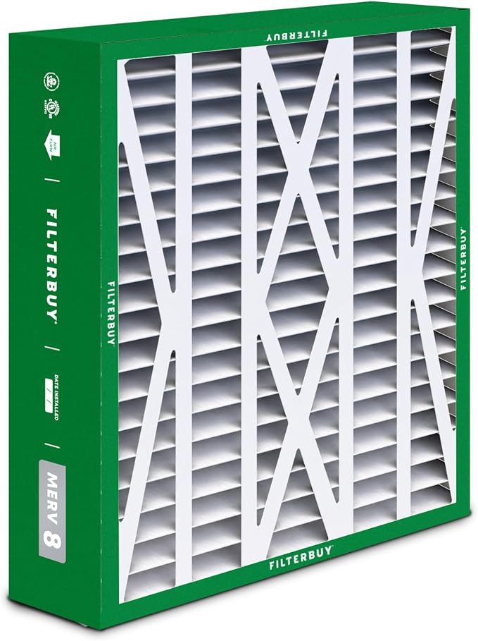 20x23x5 Air Filter MERV 8 Essential Dust & Allergy Defense (4-Pack), Pleated HVAC AC Furnace Filters for Bryant, Carrier