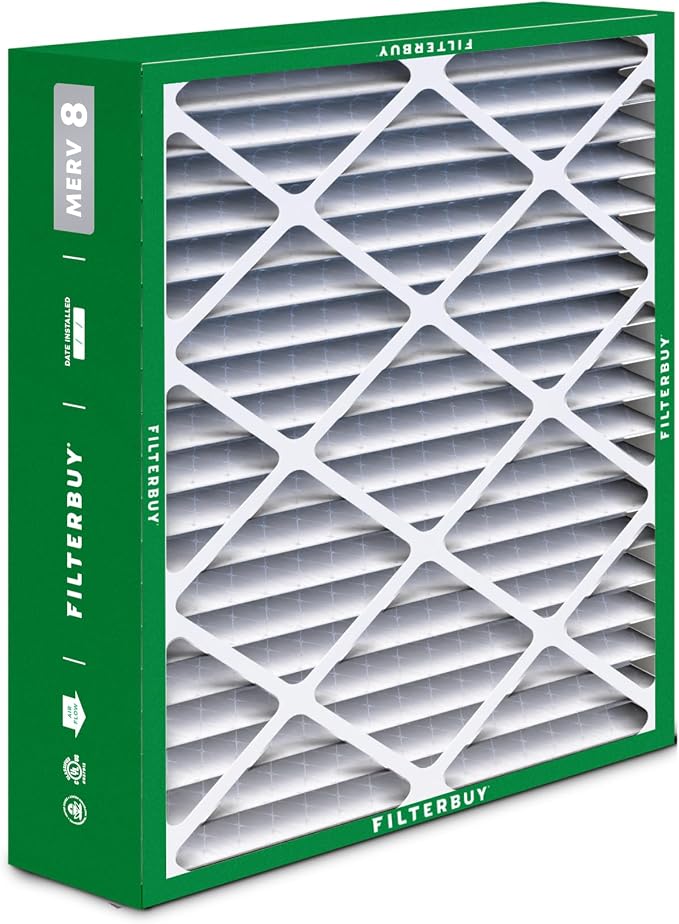 20x23x5 Air Filter MERV 8 Essential Dust & Allergy Defense (4-Pack), Pleated HVAC AC Furnace Filters for Bryant, Carrier