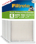 20x24x1 AC Furnace Air Filter, MPR 700, MERV 8, Tough on Pollen, Easy on Airflow, product image
