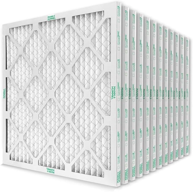 20x24x1 MERV 8 Pleated HVAC AC Furnace Air Filters. Case of 12. (Exact Size: 19.5 x 23.5 x 0.75 Inches), product image