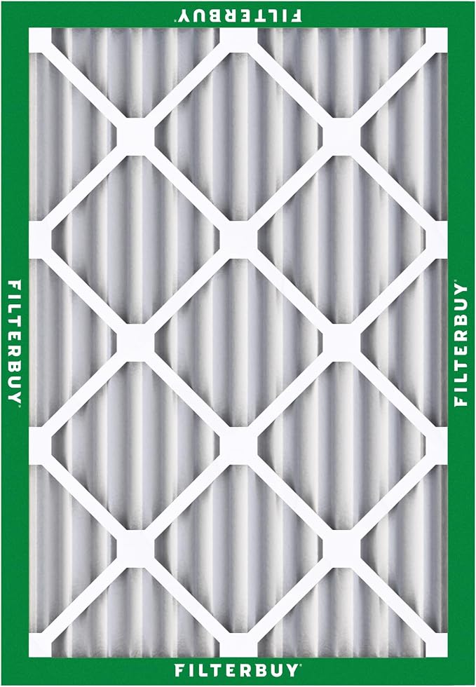 20x24x2 Air Filter MERV 8 Essential Dust & Allergy Defense (2-Pack), Electrostatic Pleated HVAC AC Furnace Filters