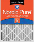 20x24x4 (Actual Size: 19 3/8 x 23 3/8 x 3 5/8) Pleated Air Filters MERV 15 Plus Carbon 1 Pack, product image