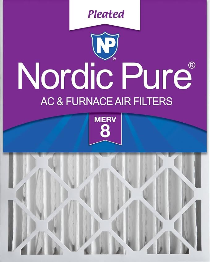 20x24x4 (Actual Size: 19 3/8 x 23 3/8 x 3 5/8) Pleated MERV 8 Air Filter 1 Pack, product image