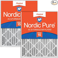 20x24x4 (Actual Size: 19 3/8 x 23 3/8 x 3 5/8) Pleated MERV 15 Air Filters 2 Pack
