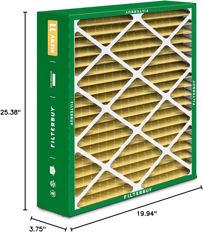 20x25.25x3.5 Air Filter MERV 11 Superior Pet & Allergy Defense (4-Pack), alternate product view 10