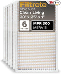 20x25x1 AC Furnace Air Filter, MERV 5, MPR 300, Capture Unwanted Particles, product image