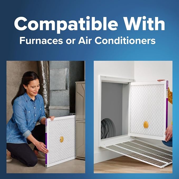 20x25x1 AC Furnace SMART Air Filter, MERV 12, MPR 1500, Track Filter Life With Bluetooth Enabled Sensor, CERTIFIED asthma &