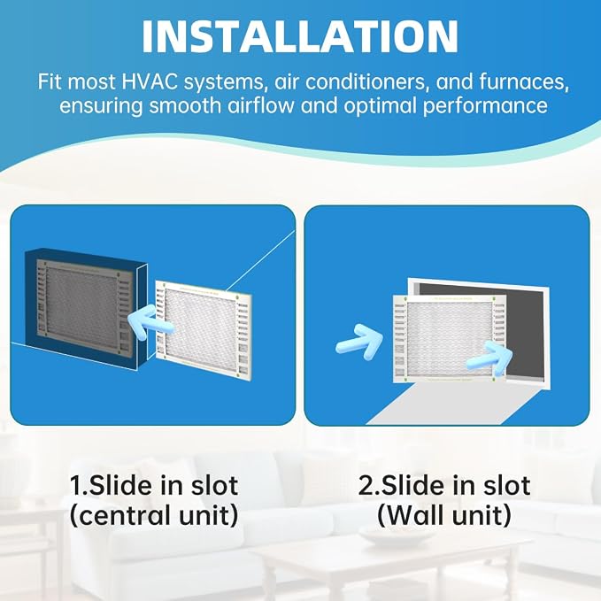 20x25x1 Air Filter AC Furnace MERV 13 Comparable with MPR 1900 FPR 10 HVAC Air Condition cabin Vent Fan, alternate view 3