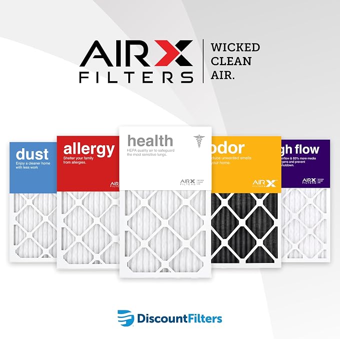 20x25x1 Air Filter by MERV 11 Pleated Furnace Filter HVAC AC Filters - Made in the USA - 6 Pack, alternate product view 8