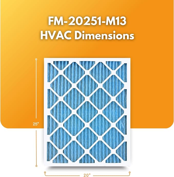 20x25x1 Ultimate Defense Defense MERV 13 Pleated HVAC Air Conditioner Furnace Replacement Air Filter, 12-Pack (Actual Filter