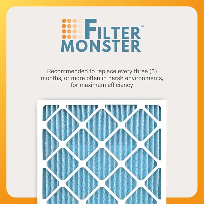20x25x1 Ultimate Defense Defense MERV 13 Pleated HVAC Air Conditioner Furnace Replacement Air Filter, 8-Pack, alternate view