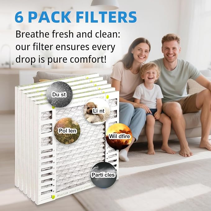 20x25x2 Air Filter AC Furnace Comparable with MPR 1900 FPR 10 HVAC Air Condition cabin Vent Fan Electrostatic, alternate view