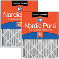 20x25x4 (Actual Size: 19 1/2 x 24 1/2 x 3 5/8) Pleated Air Filters MERV 15 Plus Carbon 2 Pack, product image