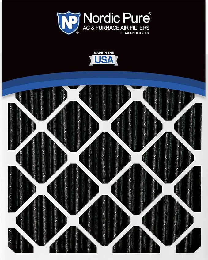 20x25x4 (Actual Size: 19 1/2 x 24 1/2 x 3 5/8) Pleated Air Filter MERV 12 Plus Carbon 1 Pack, alternate product view 5