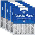 20x25x4 (Actual Size: 19 1/2 x 24 1/2 x 3 5/8) Pleated MERV 12 Air Filters 6 Pack, product image
