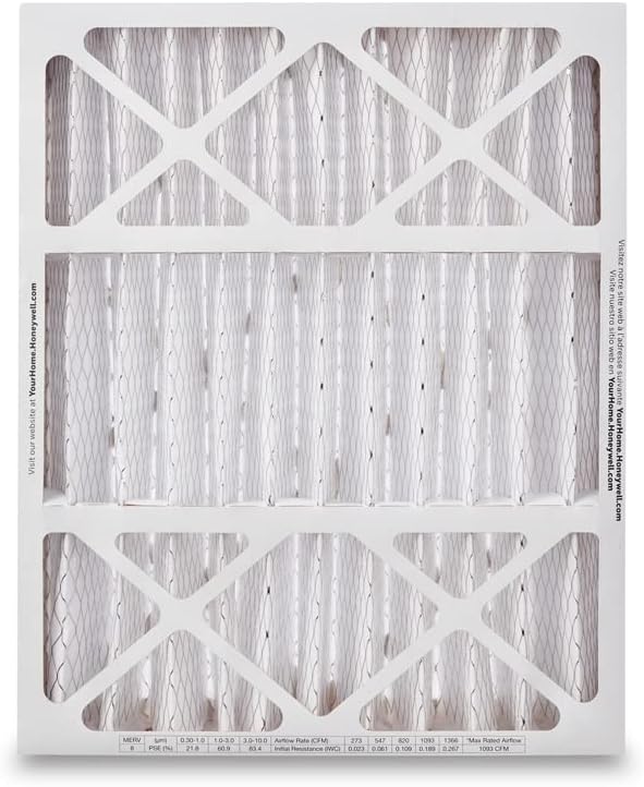 20x25x4 MERV 8, AC Furnace Air Filter, 3 PACK (CF100A1025-3PKAM) (Actual Dimensions: 19.94 x 24.87 x 4.38 in.), alternate