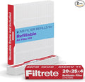 20x25x4 Refillable Air Filter replacement, MPR 1000, MERV 11, Allergen Defense, 2 Pack, use with reusable air filter frame of