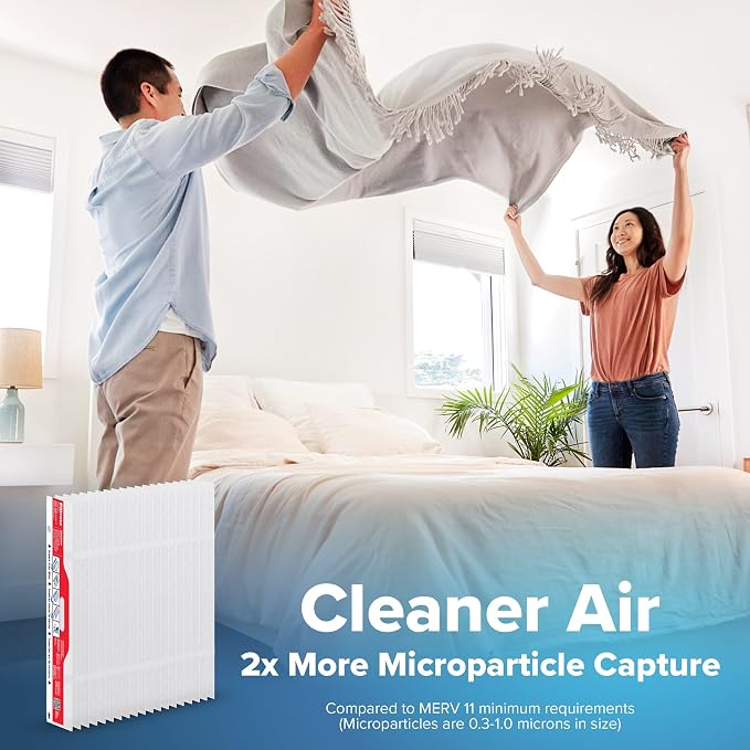 20x25x4 Refillable Air Filter replacement, MPR 1000, MERV 11, Allergen Defense, 2 Pack, use with reusable air filter frame of