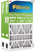 20x25x5 AC Furnace Air Filter, MPR 700, MERV 8, Fits Air Bear & Carrier, Dust, Pollen & Pet Dander Reduction, product